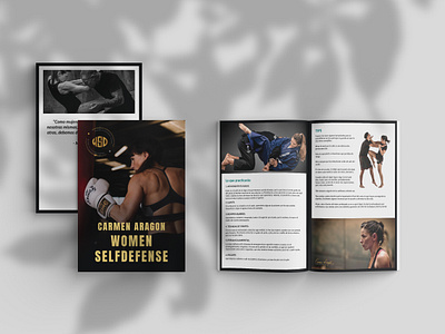 Women Self-defense advertising agency bifold brochure business catalog corporate creative design graphic graphic design illustrator leaflet magazine marketing modern photoshop print professional vector