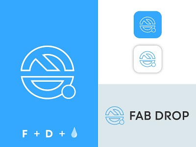 Fab Drop letter mark logo design 3d animation blockchain brand logo branding business clothinglogo company crypto e commerce graphic design illustration it logo logo desing logomaker minimalist tech