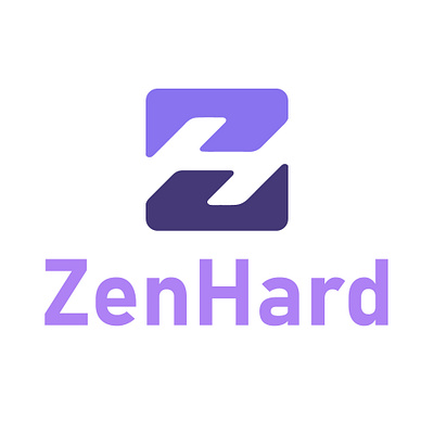 Zen Hard Logo Design branding logo logodesign unused vector zen zen hard zh logo