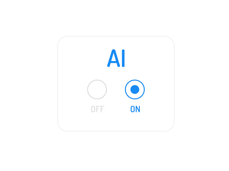 AI Radio Button ai animation artificialintelligence gsap illustration javascript svg ui vec vector