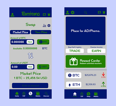 Crypto in your pocket! app design graphic design typography ui ux