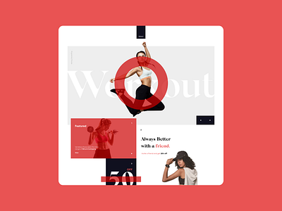 Workout | Landosite ui ux uxui web web design website workout site