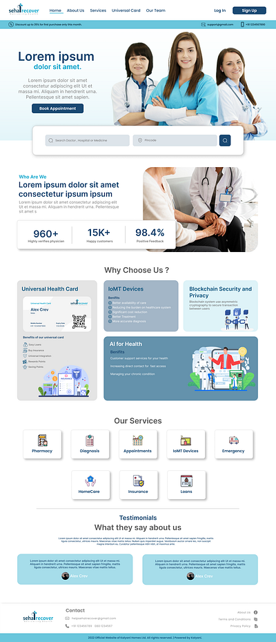 Appointment Management for Hospital 3d animation app design branding design graphic design illustration logo motion graphics ui