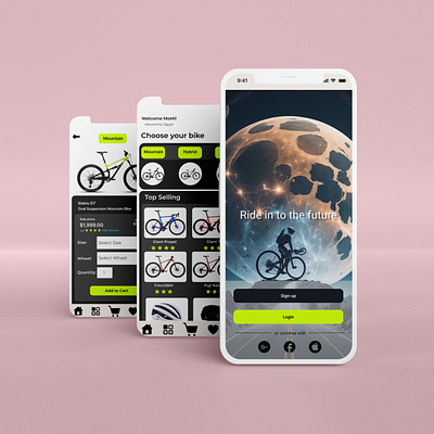 Bike Store app bike branding design graphic design mobile app sports ui ui app ui desigen ux