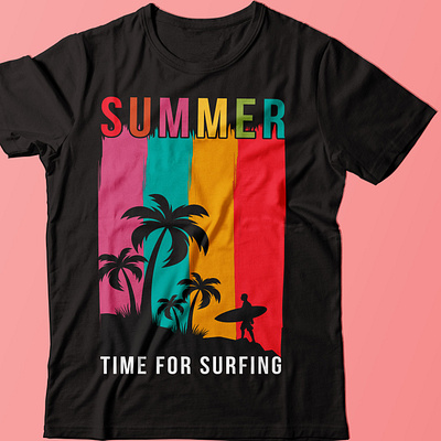 Summer T-shirt Design branding design graphic design illustration logo motion graphics summer t shirt design t shirt design vector