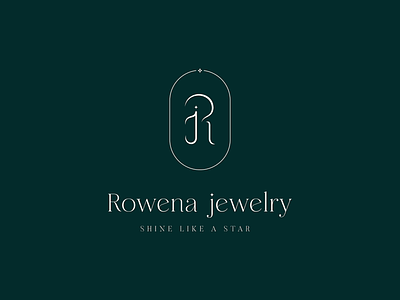 Rowena Jewelry brand identity branding design elegant logos graphic design logo logo design luxury logos