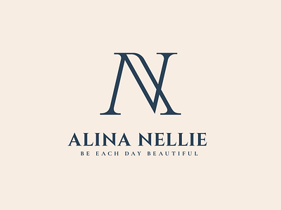 Alina Nellie bran identity brand identity branding clothing brand design elegant logos fashion fashion brand graphic design logo logo design simple logo