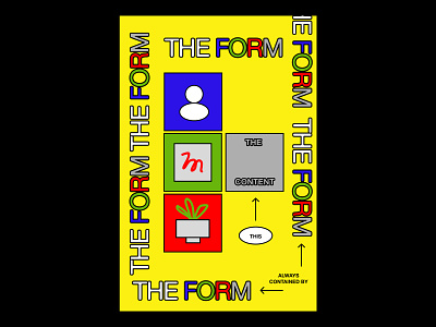 Form & content brutal colorful content experimental form poster primary