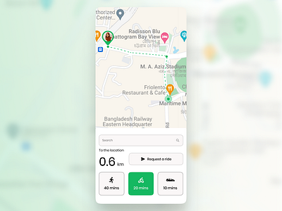 Daily UI 020 -Location Tracker app branding daily daily ui dailyui dailyuidesign design location map mobile app tracker ui uichallange uiux user interface