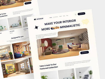 Furniture Landing Page ai design branding design figma design furnitureinspiration furniturelove furnitureshopping graphic design hero section illustration interiordesign landing page logo ui ui ux website