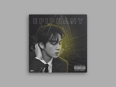 Song cover - Epiphany, Jin album cover amateur designer branding design graphic design illustrator photoshop poster