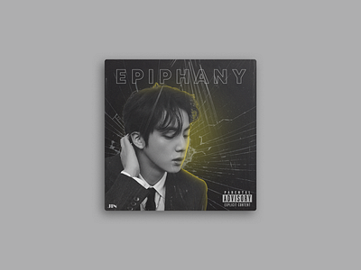 Song cover - Epiphany, Jin album cover amateur designer branding design graphic design illustrator photoshop poster
