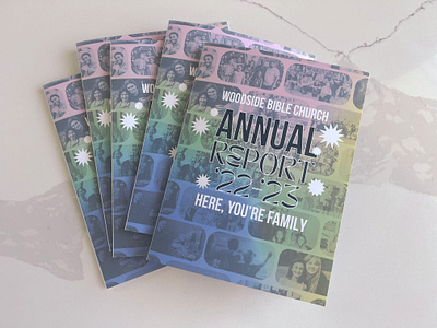 2022-2023 Woodside Bible Church Annual Report annual report branding church graphics design graphic design typography