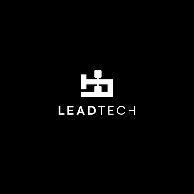 "Lead Tech" logo idea agency app branding design digital identity graphic design icon illustration logo logotype typography ui vector
