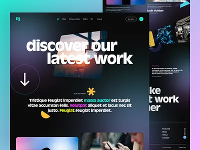 3D Web - Landing Page 3d 3d landing page 3d web blockchain branding clean interface creative crypto design home page landing page marketplace modern ui design ui uiux uixrakib183 unique landing page ux web design web site design