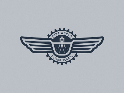 TBT#5 airplane badge bmx branding bycicle fly flying graphic design handlebars illustration logo retro school sticker vintage