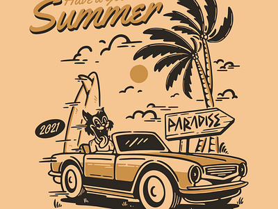 summer good branding design graphic design illustration logo typography vector vintage vintagedesign