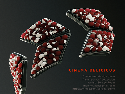 Kino Delicious 3d branding graphic design logo