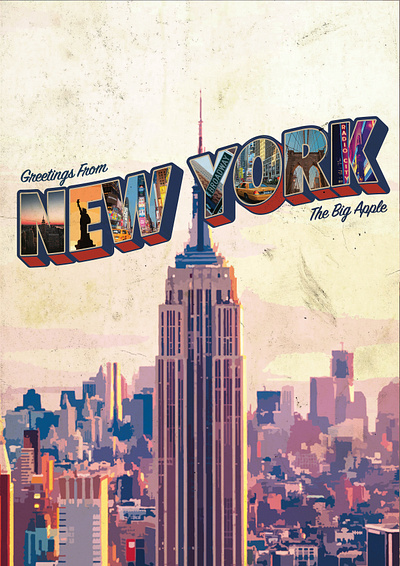 New York Poster branding design graphic design illustration poster