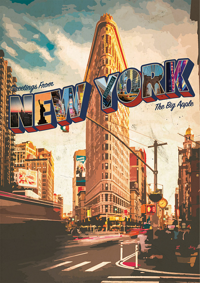 New York Poster branding design graphic design illustration poster