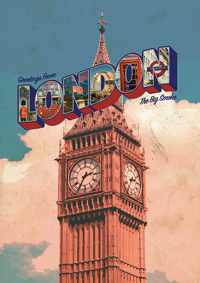 London Poster branding design graphic design illustration poster