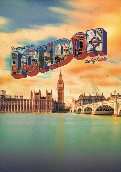London Poster branding design graphic design illustration poster
