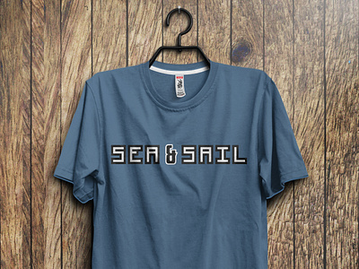 Sea & Sail Tee Shirt adobe illusrtator blue tshirt branding design graphic design illustration letter tshirt marine mariner mariner tshirt merchant merchant tshirt sailor tshirt sea and sail merch simple letter tshirt t shirt design vector