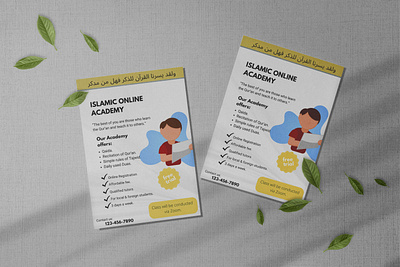 Academy Flyer Design: Encouraging Enrollment and Learning branding design graphic design