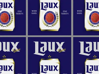 Laux Promo Pins beer beer branding blue collar branding brokenstraw enamel felix logo pins typography