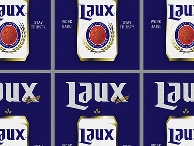 Laux Promo Pins beer beer branding blue collar branding brokenstraw enamel felix logo pins typography