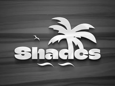 Shades Logo 3d branding design graphic design illustration logo typography vector