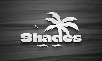 Shades Logo 3d branding design graphic design illustration logo typography vector