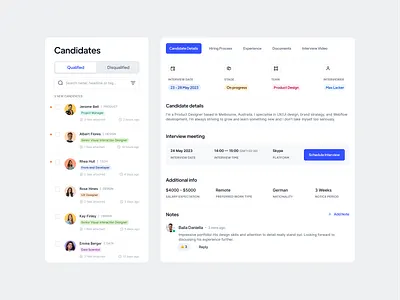 Xrecruiter - Components component dashboard design language design system kit minimal pattern product saas ui ui kit user interface