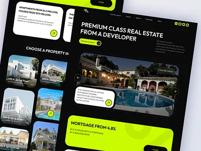 Landing Page - TheHome apartement architecture build building house landing page modern house penthouse property website real estate rent web web design website