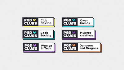 PGD Clubs - Logo agency branding clubs creativity education graphic design identity logo