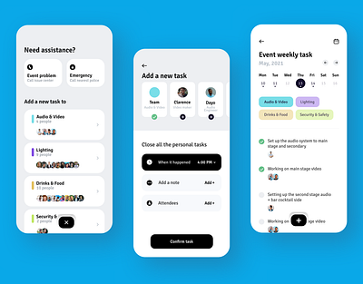 Manage your tasks in one place app design ui