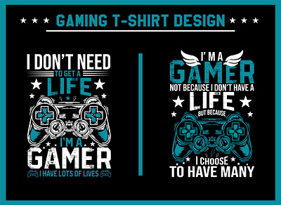 Gaming T-Shirt Design design game gamer gaming gaming t shirt design graphic design illustration t shirt typography