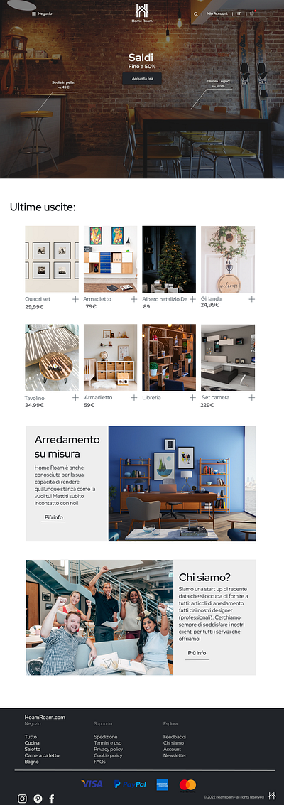 E-Commerce web design HomeRoam design figma graphic design illustration logo ui ux web design
