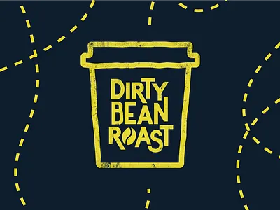 Dirty Bean Roast branding logo packaging design social media typography