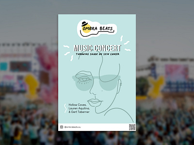 Ombra Beats - Skin Cancer Campaign brand design branding brochure campaign design graphic design illustration logo marketing packaging poster product design