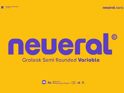 Neueral Font Variabel branding font font variable fonts grotesk type typographic ui