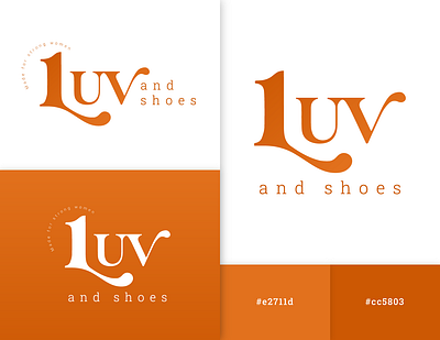 Luv and Shoes - Logo branding design graphic design logo shoes vector