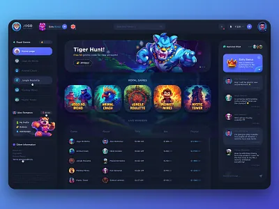 Jogo: Casino Home Page app bet betting bonus casino crash gambling game home illustration interface jogo mines mobile p2e roulette tower ui ux web design