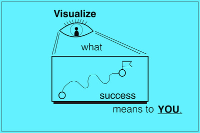 Visualize your success - Concept visualization concept graphic design success