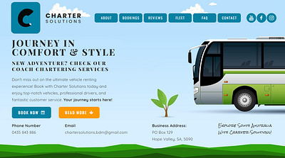 Charter Solutions Homepage branding carrd graphic design ui website design website development