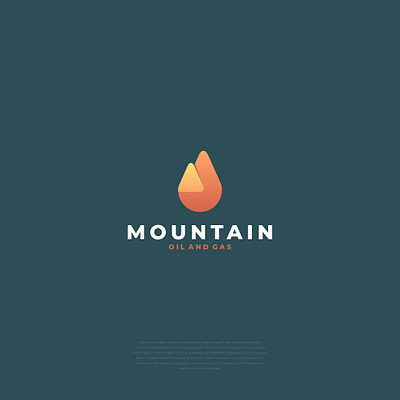 Mountain Oil and Gas Logo brand branding design gas logo graphic graphic design illustration logo montain logo oil logo ui ux vector