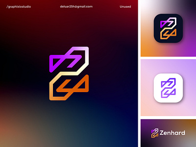 Zenhard Logo Design, Letter Z Logo, Gradient Logo, Modern Logo app logo brand identity branding business business logo colorful logo gradient logo graphic design icon letter logo letter z logo logo logo design logofolio modern logo zenhard