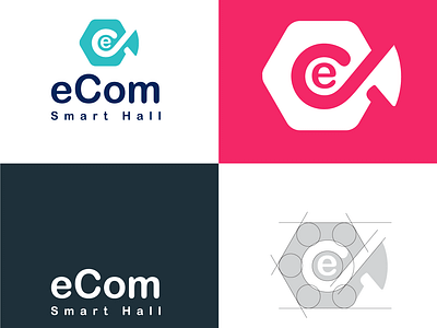 eCom smart Hall branding clean design clean logo creative design design digital ecome ecomers graphic design iconic illustration logo logodesigner mimimal minimalist vector