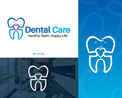 Dental care logo (unused) dental care dental logo design graphic design illustration logo logo design logo illustration vector