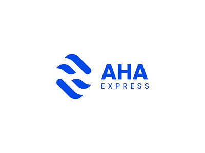 AHA Express Logo Design - AHA Letter Logo ah ah letter logo ah logo aha aha letter aha logo brand brand identity branding bus company logo bus logo design creative logo express logo express logo design initial logo initial logo design letter logo logo logo design modern logo